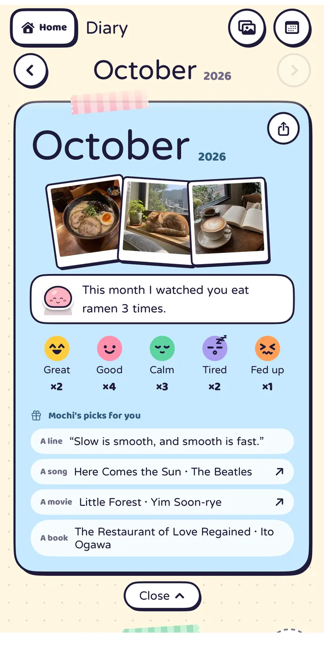 The monthly cover: photos, moods, and picks for you